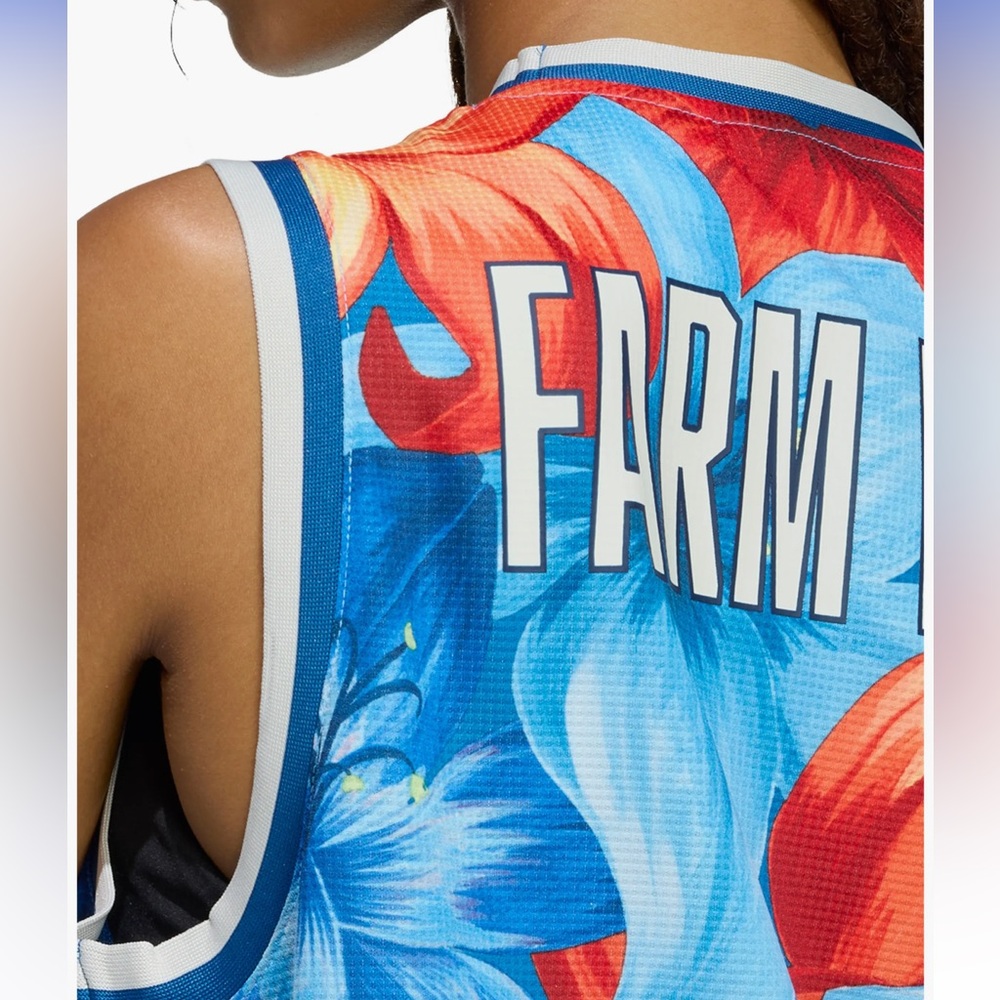 New Farm Rio adidas Tropical Floral Jersey  Tank - Picture 15 of 16